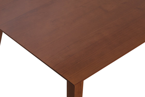 mesa de jantar 8 lugares lotus caramelo detalhe tampo