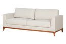 Sofá 3 Lugares Chanfrê 2,10 - Bege visto em diagonal