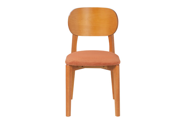 cadeira maria terracota vista de frente