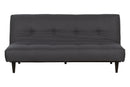 sofa reclinavel cama denver grafite vistona de frente