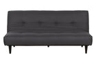 sofa reclinavel cama denver grafite vistona de frente