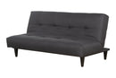 sofa reclinavel cama denver grafite visto na diagonal como sofa