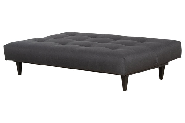 sofa reclinavel cama denver grafite visto aberto 