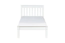 Cama de Solteiro Habitual - Branco - Para colchão 88x188 visto de frente