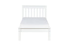 Cama de Solteiro Habitual - Branco - Para colchão 88x188 visto de frente