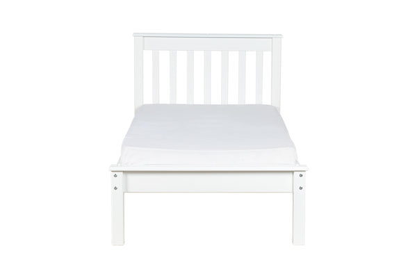 Cama de Solteiro Habitual - Branco - Para colchão 88x188 visto de frente