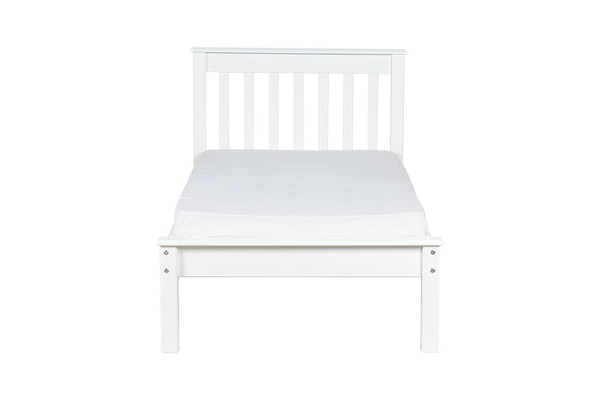 Cama de Solteiro Habitual - Branco - Para colchão 88x188 visto de frente