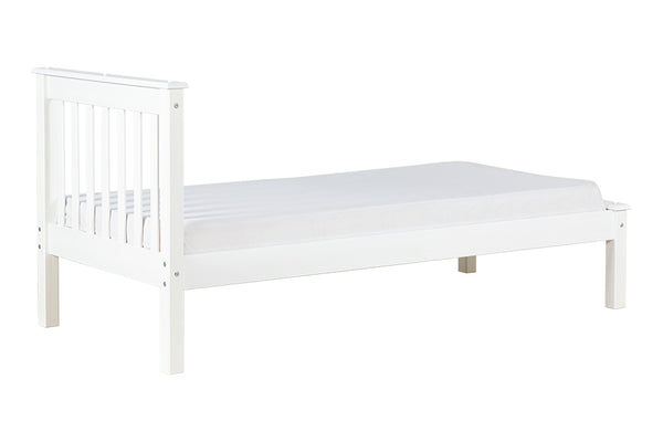 Cama de Solteiro Habitual - Branco - Para colchão 88x188 visto de tras