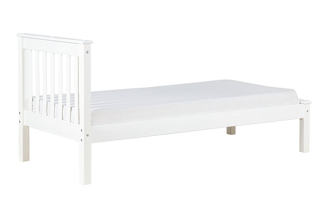 Cama de Solteiro Habitual - Branco - Para colchão 88x188 visto de tras
