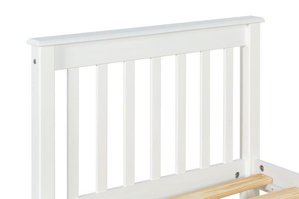 Cama de Solteiro Habitual - Branco - Para colchão 88x188 detalhe cabeceira