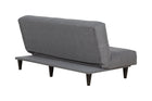 Sofá-Cama 3 Lugares Denver - Tecido Cinza visto de costas