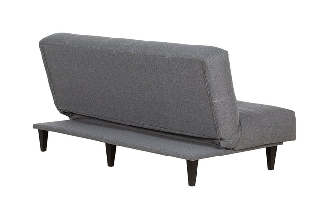 Sofá-Cama 3 Lugares Denver - Tecido Cinza visto de costas