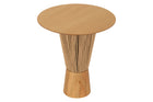 Mesa Lateral Alta Redonda Laccio 55 cm vista superior