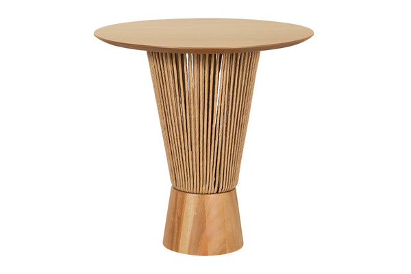 Mesa Lateral Baixa Redonda Laccio 50 cm vista inferior