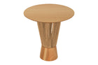 Mesa Lateral Baixa Redonda Laccio 50 cm vista superior