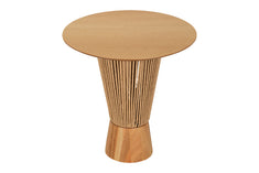 Mesa Lateral Baixa Redonda Laccio 50 cm vista superior