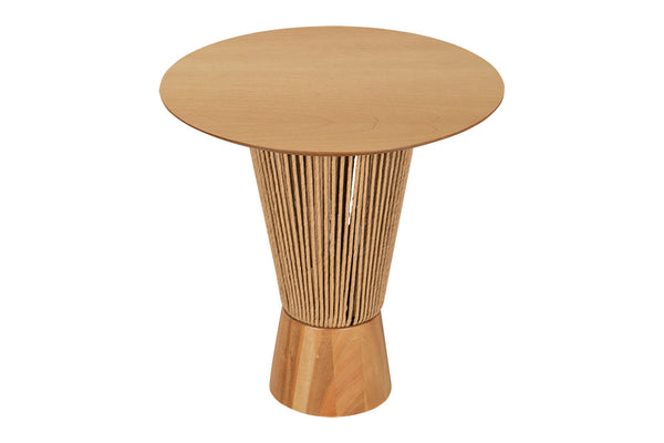 Mesa Lateral Baixa Redonda Laccio 50 cm vista superior