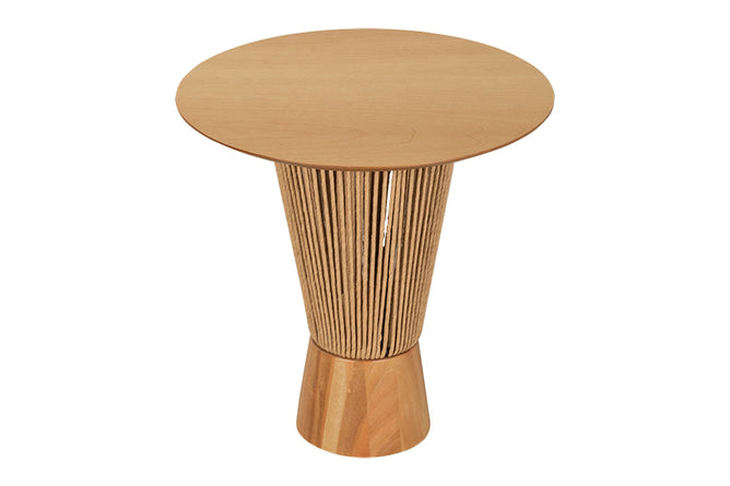 Mesa Lateral Baixa Redonda Laccio 50 cm vista superior