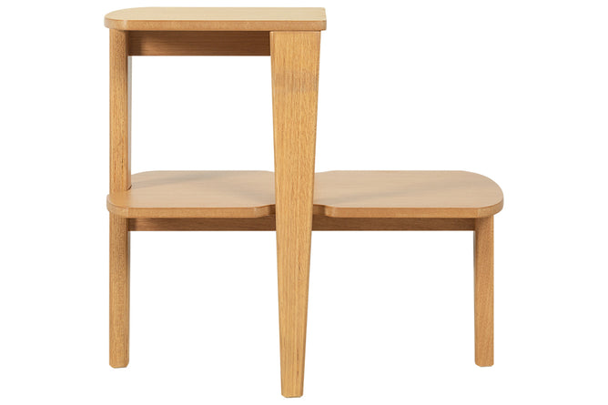 Mesa Lateral Due Areia 60x40x65,5 cm frente