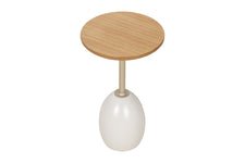 Mesa Lateral Ello 55 cm - Fendi e Champanhe