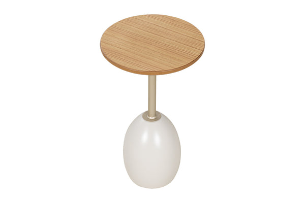 Mesa Lateral Ello 55 cm - Fendi e Champanhe