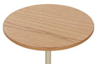 Mesa Lateral Ello 65 cm - Fendi e Champanhe detalhe tampo