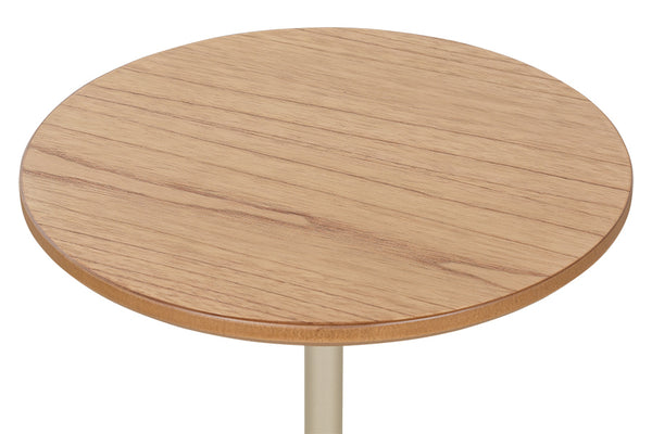 Mesa Lateral Ello 65 cm - Fendi e Champanhe detalhe tampo