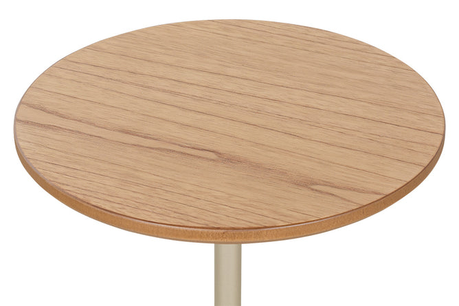 Mesa Lateral Ello 65 cm - Fendi e Champanhe detalhe tampo