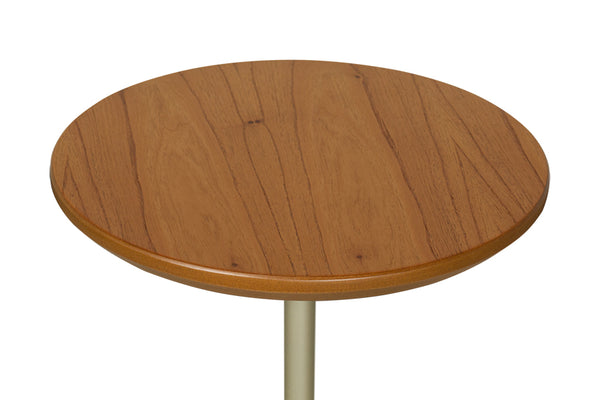 Mesa lateral com tampo em lamina de cinamomo