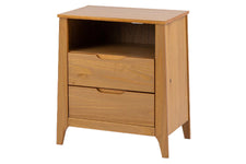 Mesa de Cabeceira 2 Gavetas Lice - Mel