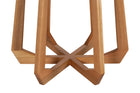 Mesa de Jantar Redonda de Madeira Átrio 130 cm - Mel pes