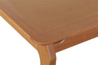 Mesa de Jantar de Madeira 6 Lugares Cascais 180x90 cm - Mel detalhe tampo