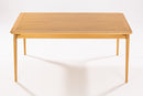 Mesa de Jantar de Madeira 6 Lugares Cascais 180x90 cm Mel frente