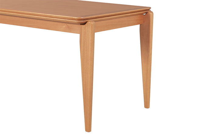 Mesa de Jantar de Madeira 6 Lugares Coimbra 160x90 cm - Mel cabeceira
