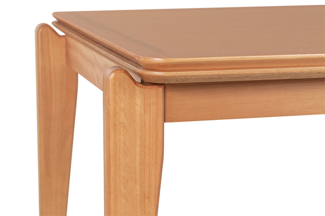 Mesa de Jantar de Madeira 6 Lugares Coimbra 160x90 cm - Mel detalhe