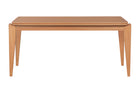 Mesa de Jantar de Madeira 6 Lugares Coimbra 160x90 cm - Mel vista de frente