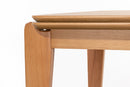 Mesa de Jantar de Madeira 8 Lugares Coimbra 180x90 cm Mel detalhe tampo sobre a base