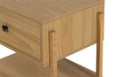 Mesa de cabeceira 1 gaveta leda dual e tauari detalhe pes