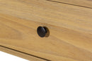 Mesa de cabeceira 1 gaveta leda dual e tauari detalhe puxador