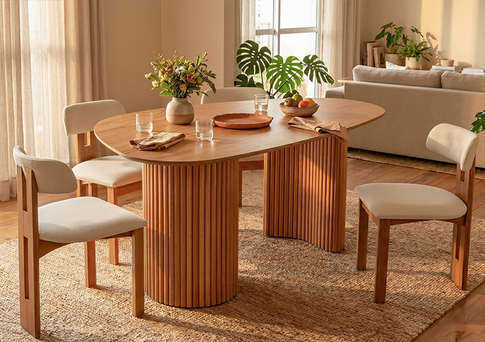 Mesa e cadeiras para sala de jantar