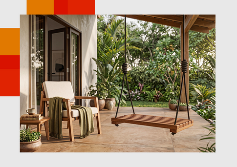 Varanda relaxante com desconto