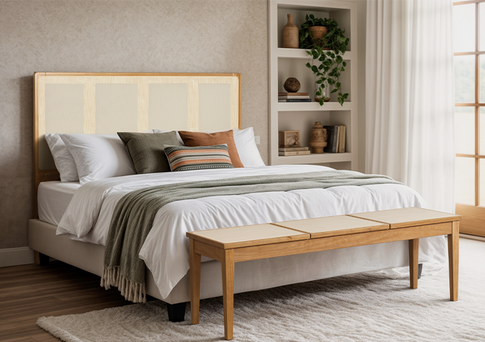 Quarto de Casal Cabeceira e Recamier linha Serena