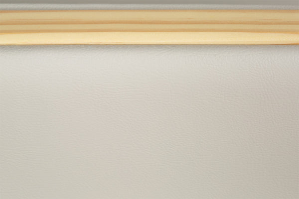 Poltrona para Sala Arpoador - Natural e Tecido Bege detalhe tecido