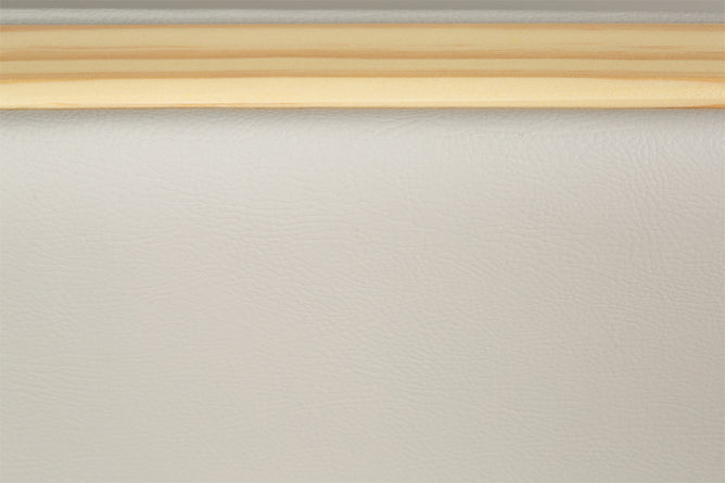 Poltrona para Sala Arpoador - Natural e Tecido Bege detalhe tecido