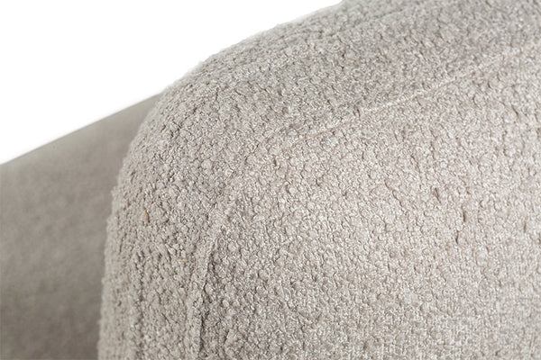 Poltrona para Sala Enlace 85x69,5x79 cm - Areia e Tecido Bege detalhe tecido 