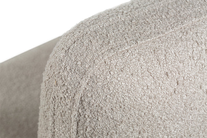 Poltrona para Sala Enlace 85x69,5x79 cm - Areia e Tecido Bege detalhe tecido 