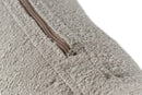 Poltrona para Sala Enlace 85x69,5x79 cm - Areia e Tecido Bege detalhe tecido e zíper