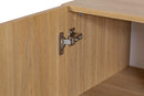Rack para Sala 4 Portas Aruna cor Areia detalhe dobradiça