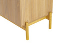 Rack para Sala 4 Portas Aruna cor Areia detalhe pes