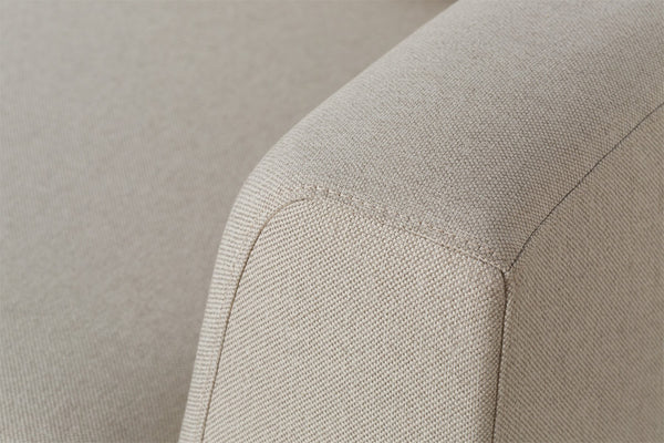 Sofá 3 Lugares Chanfrê 2,10 - Bege detalhe tecido